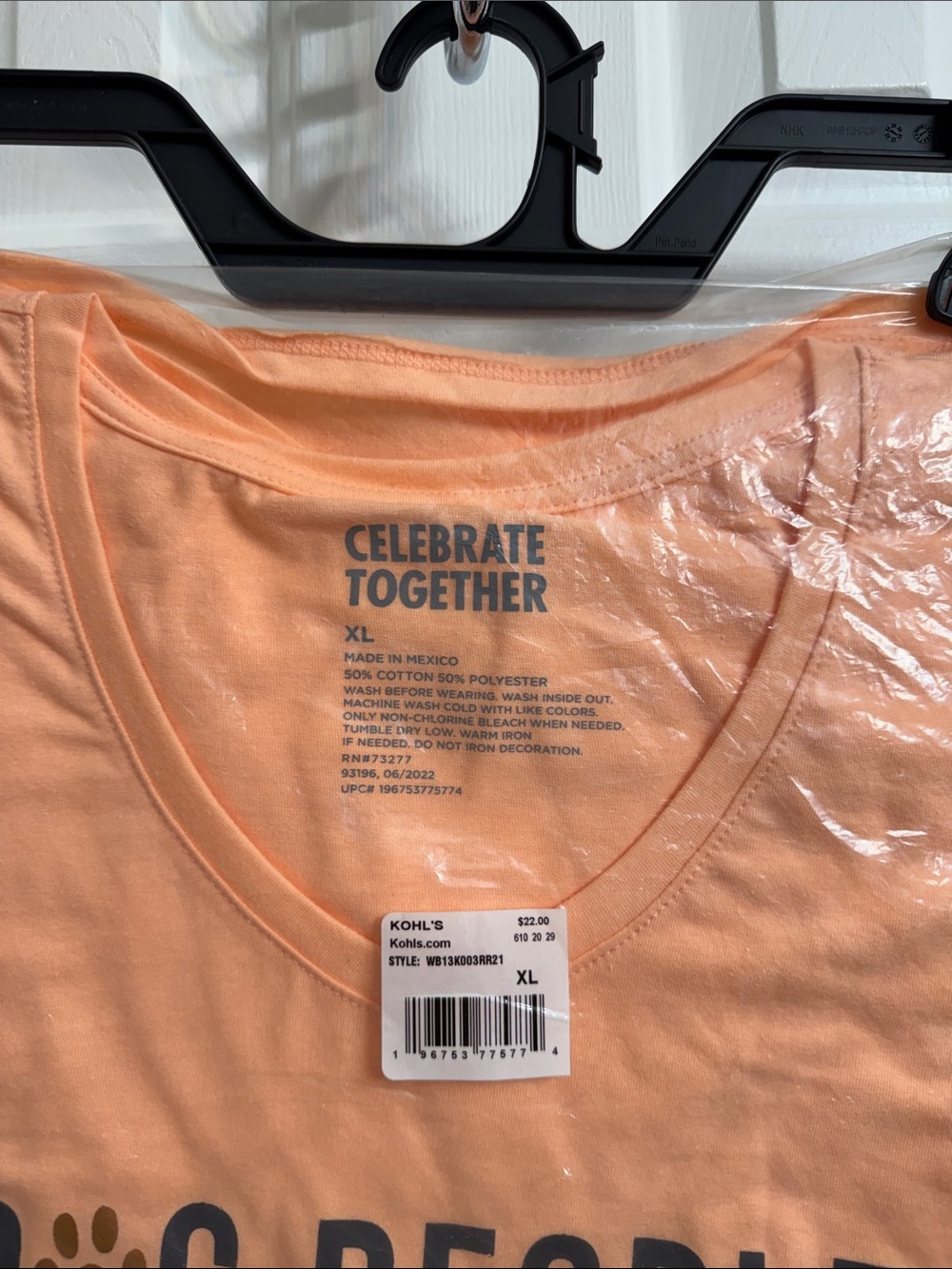 Celebrate Together Peach Dog People T‑Shirt for Dogs & Owners - Picture 6 of 7
